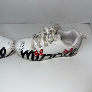 Disney White and Red Minnie Mouse Sneakers